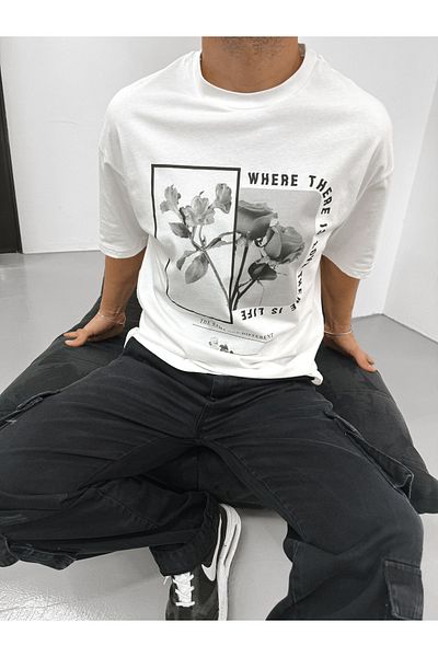 King Brothers Oversize εμπριμέ Tshirt Crew Neck Ένα ποιοτικό μπλουζάκι