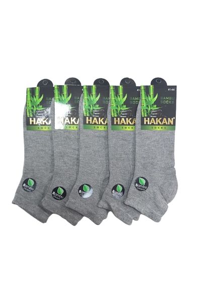 hefox 5 Pairs Men's Bamboo Toe Seamless Quality Premium Booties Socks by haka