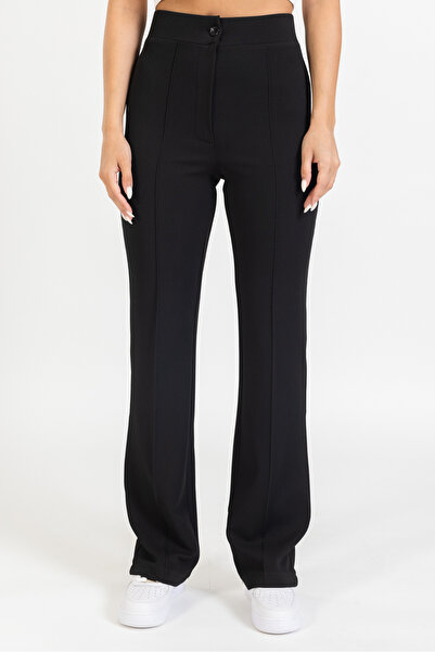 M2K Kadın Yüksek Bel Toparlayıcı Bol Paça Palazzo Pantolon