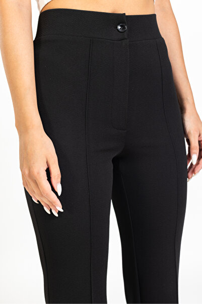 M2K Kadın Yüksek Bel Toparlayıcı Bol Paça Palazzo Pantolon