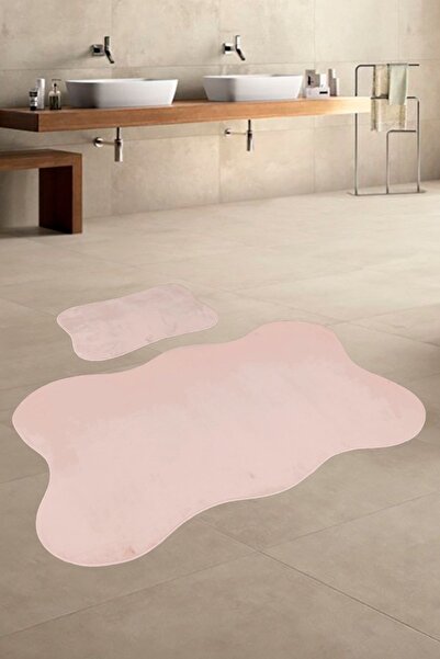 lohusahamile Asia 2 bucăți pulbere 80x140 50x70 cm Set covorașe de baie de di...