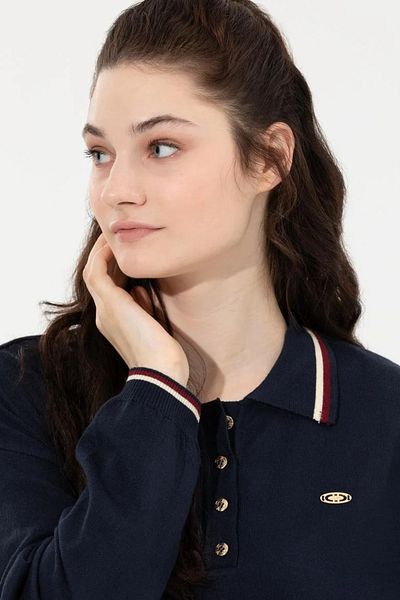 U.S. Polo Assn. Rochie de damă bleumarin din tricotaj