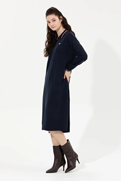 U.S. Polo Assn. Kadın Lacivert Triko Elbise