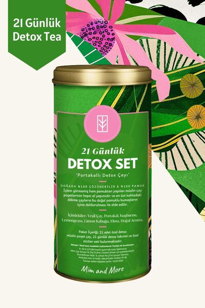 Mim and More 21 Günlük Portakallı Detox Çayı Detox Set