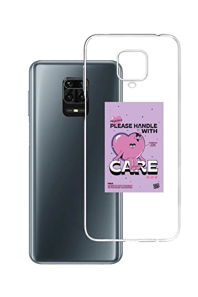 Powerfox Xiaomi Note 9 Pro Uyumlu Baskılı Şeffaf Telefon Kılıfı