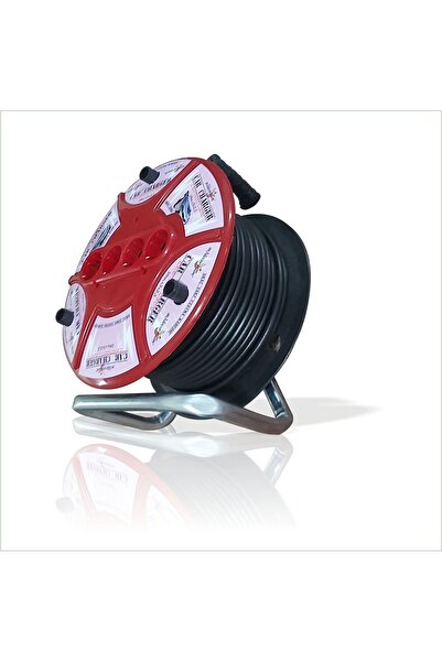 M3DECORİUM Makara 50m. 4 Soketli Elektrikli Araç Scooter Araba Otomobil Bisik...