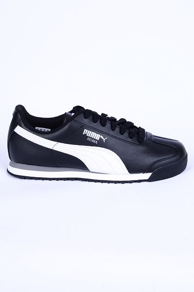 Puma 353572-11 Roma Leather Orthopedic Sole Black-white Sneaker Casual Men's Sports Shoes