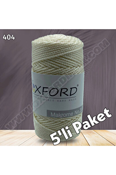 Oxford İplik 5'li Paket No:3 Simli Lurex Makrome - Çanta İpi - 100 gram