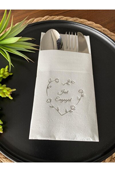 kidspartim إكليل قلب أبيض مذهّب باللون الفضي، منديل جيب مربوط فقط 12 قطعة 40x40