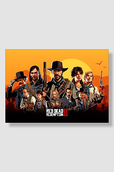 postick Red Dead Redemption Oyun Posteri Kalın Parlak Kuşe Kağıdı