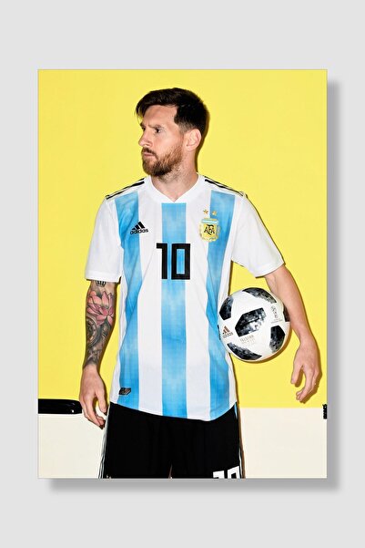 postick Lionel Messi Spor Posteri Kalın Parlak Kuşe Kağıdı