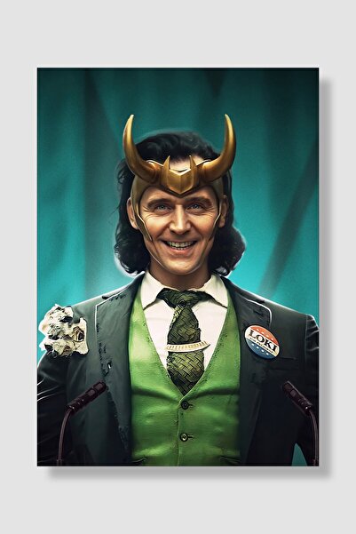 postick Marvel Loki Dizi Posteri Yüksek Kaliteli Kalın Parlak Kuşe Kağıdı