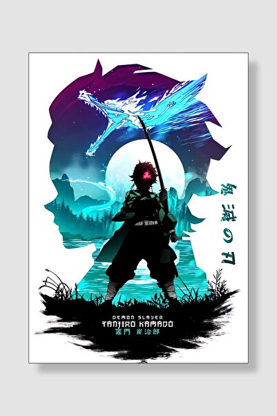 postick Demon Slayer Anime Posteri Kalın Parlak Kuşe Kağıdı
