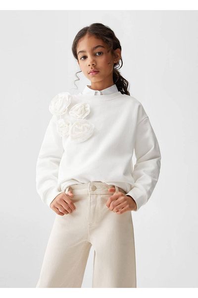 MANGO Kids Nahtlose Culotte-Jeanshose mit Bündchen