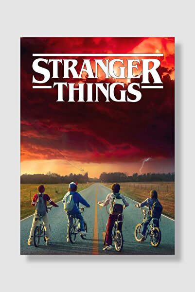postick Stranger Things Dizi Posteri Yüksek Kaliteli Kalın Parlak Kuşe Kağıdı