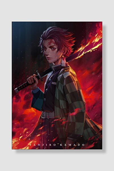 postick Demon Slayer Anime Posteri Kalın Parlak Kuşe Kağıdı
