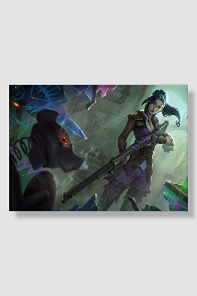 postick Arcane Caitlyn Dizi Posteri Yüksek Kaliteli Kalın Parlak Kuşe Kağıdı