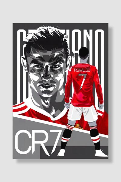 postick Cristiano Ronaldo Spor Posteri Kalın Parlak Kuşe Kağıdı