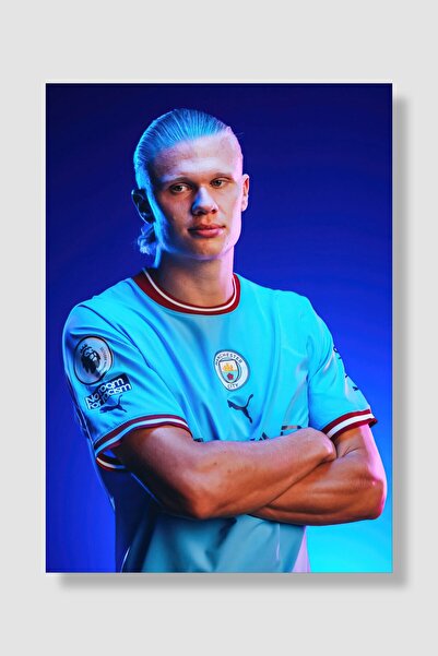 postick Erling Haaland Spor Posteri Kalın Parlak Kuşe Kağıdı