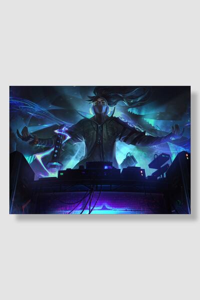 postick True Damage Yasuo Oyun Posteri Kalın Parlak Kuşe Kağıdı