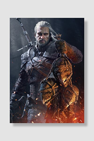 postick The Witcher 3 Oyun Posteri Kalın Parlak Kuşe Kağıdı