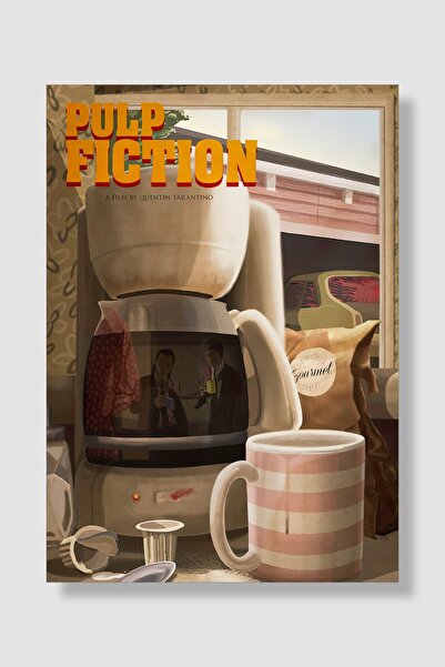 postick Pulp Fiction | Ucuz Roman Film Posteri Yüksek Kaliteli Parlak Kuşe Ka...