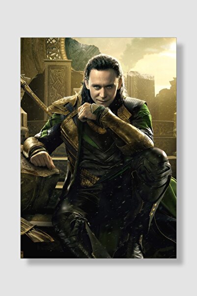 postick Marvel Loki Film Posteri Yüksek Kaliteli Kalın Parlak Kuşe Kağıdı