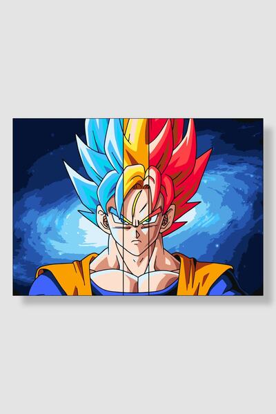 postick Dragon Ball | Goku Anime Posteri Kalın Parlak Kuşe Kağıdı