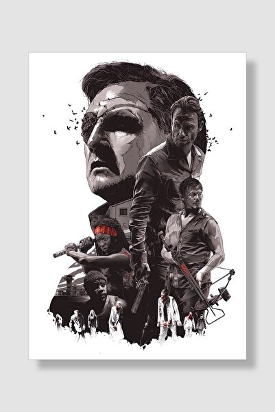 postick The Walking Dead Dizi Posteri Yüksek Kaliteli Kalın Parlak Kuşe Kağıdı