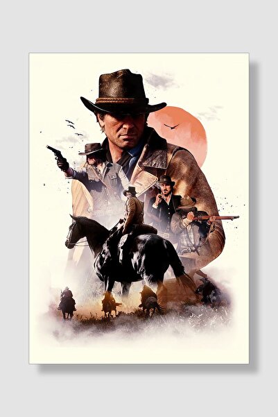postick Red Dead Redemption Oyun Posteri Kalın Parlak Kuşe Kağıdı