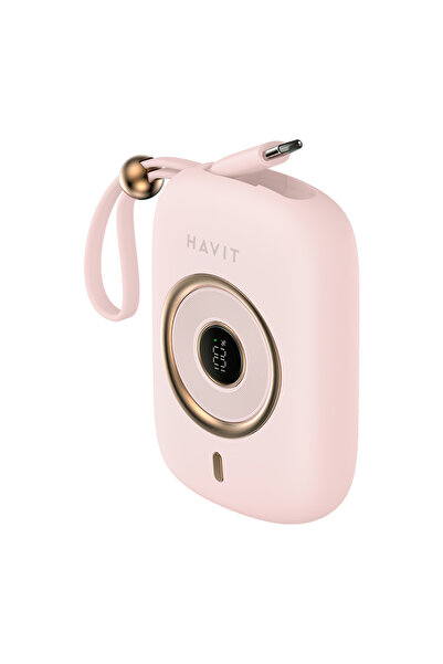 Havit PB5214 PD35W Type-C Kablo 10.000 mAh Powerbank - Led Göstegeli