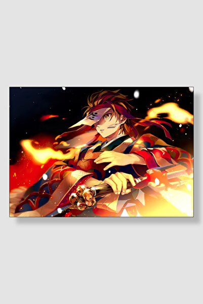 postick Demon Slayer Anime Posteri Kalın Parlak Kuşe Kağıdı