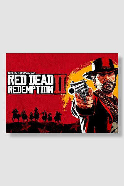 postick Red Dead Redemption Oyun Posteri Kalın Parlak Kuşe Kağıdı