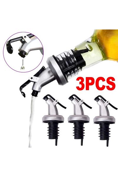 TİNEKE Bottle Head Service Oil Pot Apparatus| Oil Pot Bottle End Service Apparatus Sauce Bottle Apparatus 3 Pieces