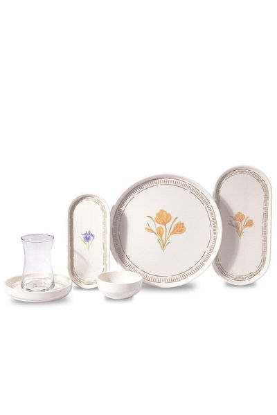 KORKMAZ Luna Collection 26 Piece Breakfast Set