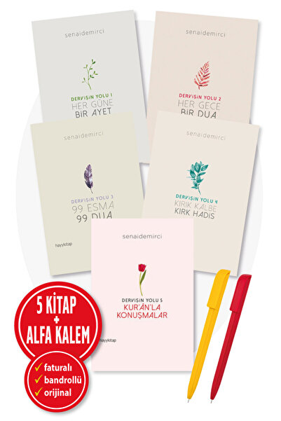 hayykitap Dervişin Yolu- 1-2-3-4-5 KİTAP SET - SENAİ DEMİRCİ - Kur’an’la Konu...