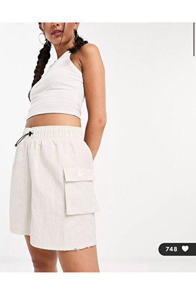 Nike شورت رياضي نسائي عالي الخصر NDD SPORT - منسوج أساسي