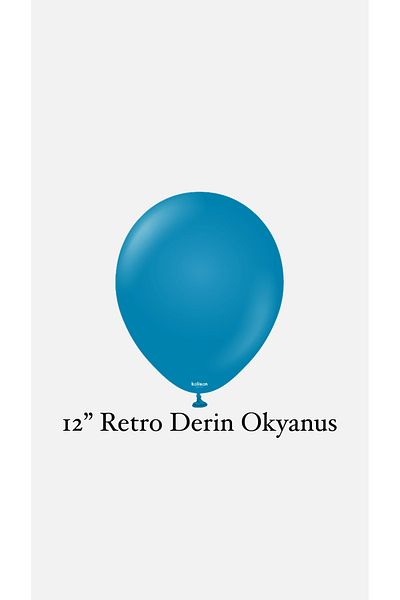 Gold Center Set of 20 Retro Deep Ocean Balloons - Party Dera ^^