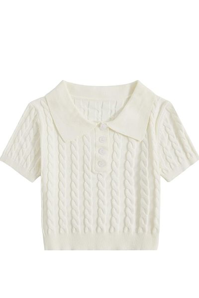 youknitwear you Pulover Mercer Polo Gât tricotaj