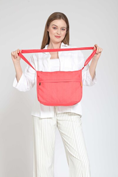 Street Bag Servietă de lucru și geantă pentru laptop cu design simplu roz - Geantă de umăr pentru utilizare zilnică