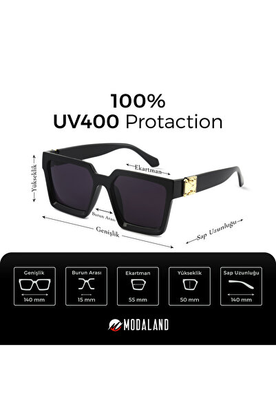 ModaLand Gold Black Güneş Gözlüğü