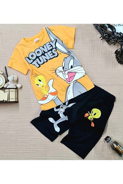 Teymbaby Boys' Shorts Set - LOONES TUNES Printed