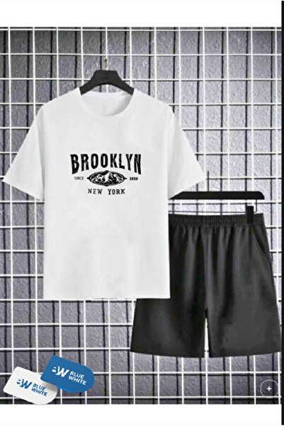 FRİENDS KİDS Set tricou și pantaloni scurți cu imprimeu „BROOKLYN” pentru băi...
