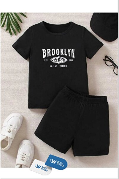 FRİENDS KİDS Σετ μπλουζάκι-σορτς για αγόρια/κορίτσια με στάμπα "BROOKLYN"