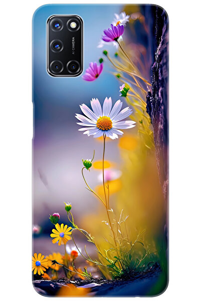 OPPO A52 / A72 / A92 Uyumlu Kılıf Desen Baskılı Silikon Papatya Seri STK:1000...