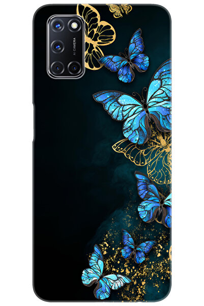 OPPO A52 / A72 / A92 Uyumlu Kılıf Desen Baskılı Silikon Kelebekler STK:721 CP...