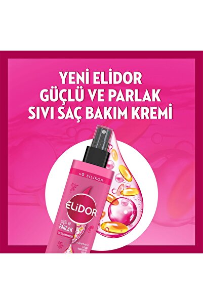Elidor Sıvı Saç Bakım Kremi Güçlü Ve Parlak 200 ml