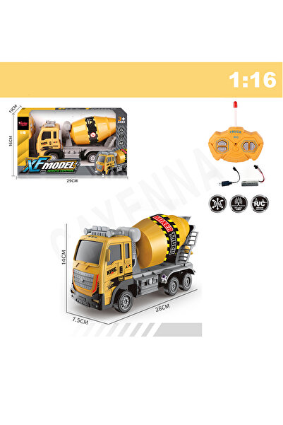 cayenna Uzaktan Kumandalı Full Fonksiyon Şarjlı 1:16 XF Model İş Beton Mikseri