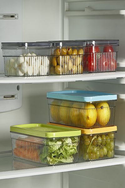 Open Home Concept 6-Piece 1800 ml Refrigerator Organizer - Storage Container