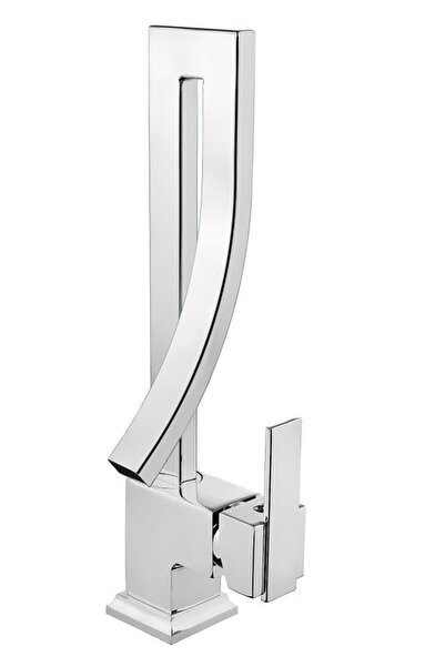 Vilas Dallas Krom Süper Lüks Kare Şelale Lavabo Bataryası